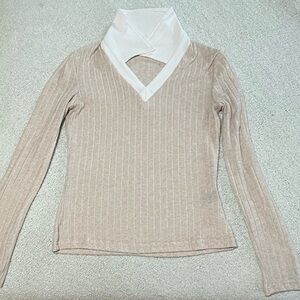 Crème and white shirt!